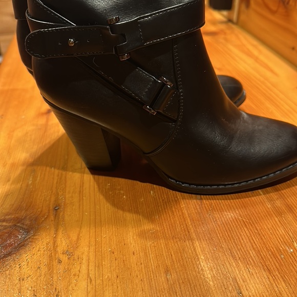 Black Mid Calf Boots - Picture 3 of 5